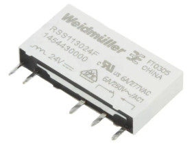 RSS113024F Przekaźnik elektromagnetyczny SPDT Ucewki: 24VDC 6A 6A/250VAC