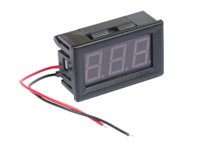 Woltomierz LED 3-30VDC czerwony panelowy