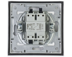 Łącznik Asfora schodowy IP44 biały z ramką EPH0400421