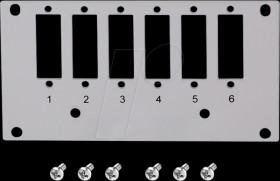 FB5004 Front panel for 6x SC-duplex / 6x LC-Quad