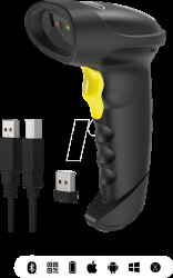 BCST-50_BLACK Barcode scanner, 2D, Bluetooth/wireless/USB, BCST-50