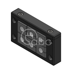 Rama przepustowa KEL-ER 10, na 6 modułów KT małych, czarna, 48216.200