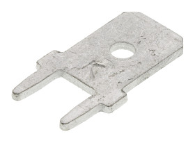 Konektor płaski Męski 6.35 x 0.81mm długość 14.02mm Izolacja: Nieizolowane Cyna