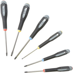 Bahco BE-9886 ERGO&#x2122; Screwdriver Set, 6 Piece SL/PH/PZ