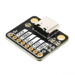 Moduł z gniazdem USB typu C - złącze do płytki stykowej - PiHut 106575