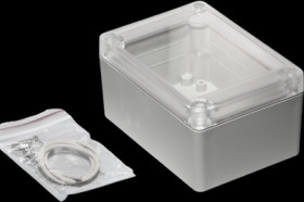 ABS enclosure, (L x W x H) 105 x 75 x 55 mm, light gray (RAL 7035), IP65, RP1095C