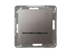 IMPRESJA Wyłącznik schodowy z podświetleniem tytan ŁP-3YS/m/23 OSPEL