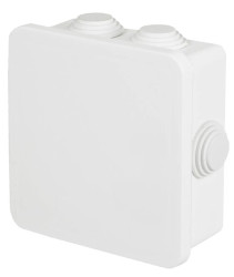 Puszka instalacyjna n/t ABS 85x85x40 biała IP65 PI.85X85X40