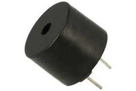 Buzzer elektromagnetyczny; HCM1212X; 85 dB (d=0,1m); 9÷15V; 30mA; fi 12mm; 2,2kHz; przewlekany (THT); 5; ciągły; z generatorem;