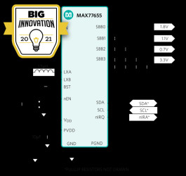 Low I SIMO PMIC with 4-Outputs Delivering up to 700mA Total Output Current