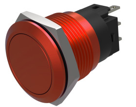 Nasadka przełącznika Chwilowy 1-stykowe, 1-stykowe średnica wycięcia 19mm Montaż wpuszczany EAO