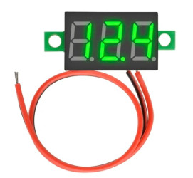 WOLTOMIERZ 3-40V DC, DWA PRZEWODY, ZIELONY (MIER-036-2-G)