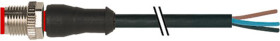 Przewód czujnik-siłownik ze złączem Złącze M12 liczba rdzeni 4 długość 2m Rodzaj A Męskie