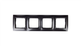 Simon 54 Premium Ramka Poczwórna Antracyt Dr4/48
