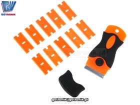 Skrobak do usuwania kleju z LCD + 10 ostrzy
