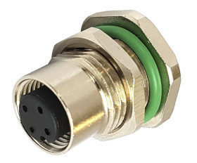 Złącze wielostykowe przemysłowe 12-pinowe M12 Montaż tylny Gniazdo Bulgin