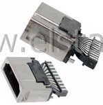 Gniazdo HDMI do lutowania; montażowe na kabel