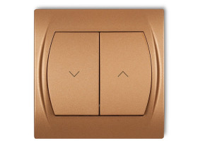 LOGO Wyłącznik żaluzjowy złoty metalik 8LWP-8 KARLIK