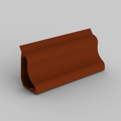 Listwa przyścienna ciemne drzewo 2m LP 35_TD