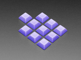 Purple DSA Keycaps for MX Compatible Switches - 10 pack