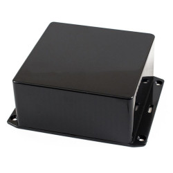 1591UFLBK Hammond Multipurpose Black FRABS Enclosure Flanged Lid 120 x 120 x 59mm