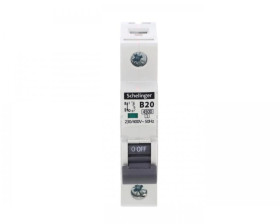 Wyłącznik nadprądowy 1P B 20A 4,5kA AC SCHELINGER A02-G7-1P-B20