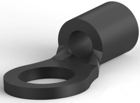 Uninsulated ring cable lug, 0.26-1.65 mm², AWG 22 to 16, 3.68 mm, M3.5, gray, 34105