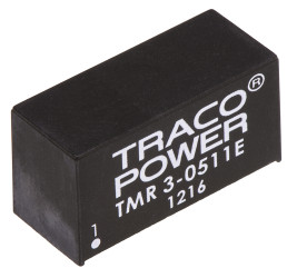 Przetwornica DC-DC, 3W, Uwe 4,5 → 9 V DC, Uwy 5V dc, Iwy 600mA, TRACOPOWER