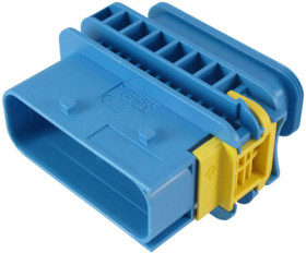Plug, 16 pole, straight, 2 rows, blue, 4-1564528-1