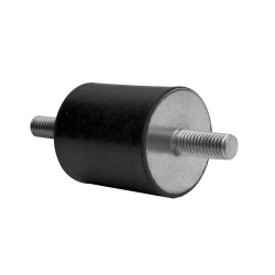 Podstawka antywibracyjna M12 średnica 50mm wysokość całkowita 50mm Cylinder męski-męski