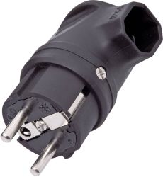 Wtyczka kątowa z uziemieniem interBär 9004-004.01, IP44