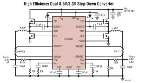 Low I, Dual 2-Phase Synchronous Step-Down Controller