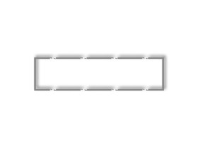 DECO Ramka wypełniająca 4 poczwórna szary mat 27DRW-4 KARLIK