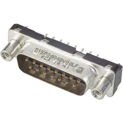 FCI D15P24A4GV00LF D-SUB Pin Strip 180&#xB0; 15 Pins 1pc