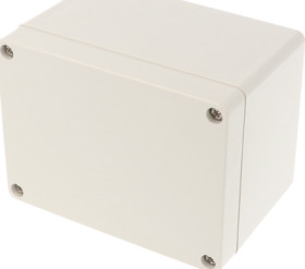 ABS enclosure, (L x W x H) 119 x 89 x 80 mm, light gray (RAL 7035), IP66, 1554GGY