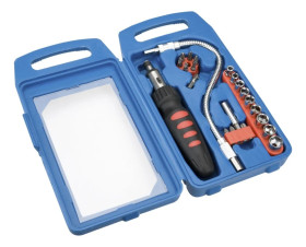 Końcówki wkrętakowe i nasadki z uchwytem zestaw 22 elementów 39D185