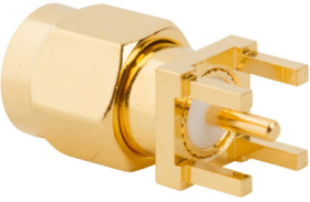 SMA plug 50 Ω, solder connection, straight, 901-9895-RFX