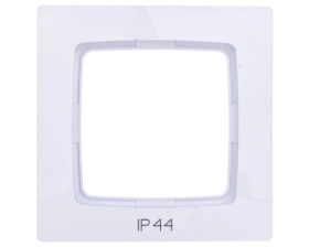 KARO Ramka pojedyncza do łączników IP44 biała RH-1S/00