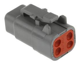 Złącze samochodowe 4-pinowe Deutsch 2-rzędowe Męski 7.5A DTM Złącze samochodowe