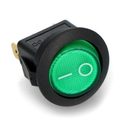 Wyłącznik On-Off IRS-101-8C/D - 12VDC/20A z podświetleniem - zielony