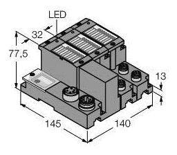 Akcesorium Turck TI-BL67-DN-S-4 1545115 1 szt.