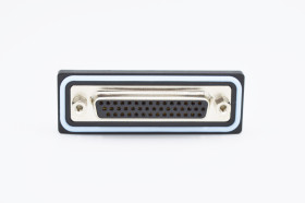 Złącze D-Sub lutowane 44-pinowe Żeński Kąt prosty Montaż na płytce drukowanej raster 2.29mm