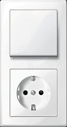 M-Smart switch/socket set, pw glossy