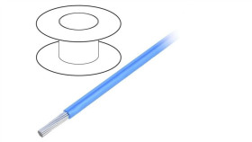 3053-Bl005 Przewód Na Rolce 30,5M Linka Cu 20Awg Pvc Niebieski 300V