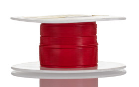 Przewód montażowy 0,03 mm² Czerwony Alpha Wire PTFE 32 AWG 250 V dł. 30m 7/0.008 mm 200°C Ustawa stanu Kalifornia 65,