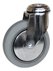 Koło samonastawne średnica kabla 100mm Pojedyncza śruba Guitel Hervieu 80kg wysokość całkowita 134mm