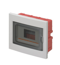 Rozdzielnica modułowa 1x8 podtynkowa drzwi transp. seria 630 IP40 240x194x80 szara EC63008 /opak. 9/