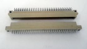 PCB connector 64 pins (2x32) male + female