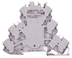 Złączka 3-piętrowa 2,5mm2 L szara 2002-3208 TOPJOBS /50szt./