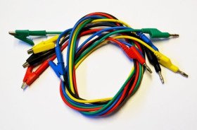 PPSK-Z zestaw przewodów pomiarowych, wtyk bananowy / krokodylek, długość 1m